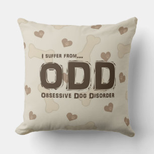 Cojín Decorativo Trastorno Obsesivo Canino