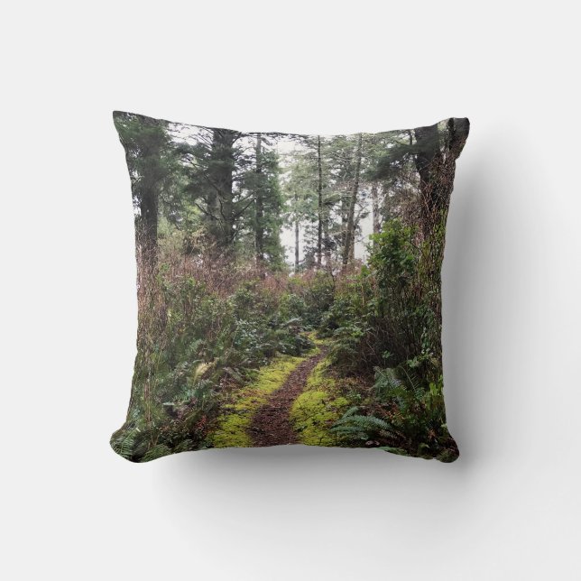 Cojín Decorativo Trayecto de buceo de bosques costeros, decepción d (Anverso)