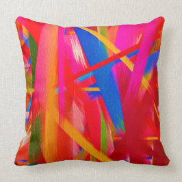 Cojín Decorativo Trazo de pincel de color de pintura