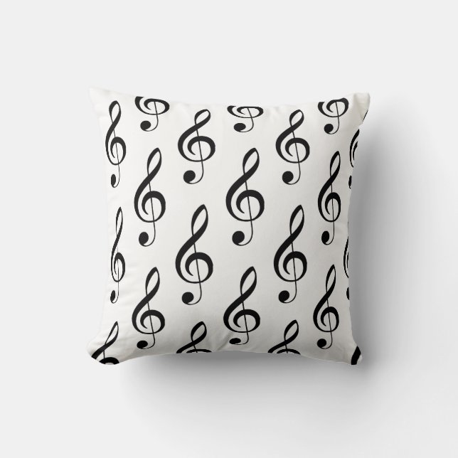 Cojín Decorativo Treble Clef Musical Pillow (Anverso)