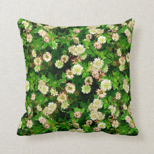 Cojín Decorativo Trébol blanco