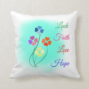 Cojín Decorativo trébol de 4 hojas