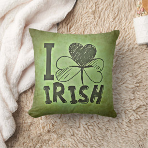 Cojín Decorativo Trébol Irlandés Verde Me Encanta