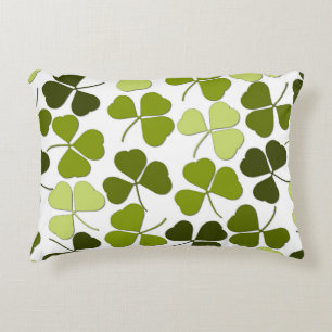 Cojín Decorativo Trébol verde en una variedad de tonos