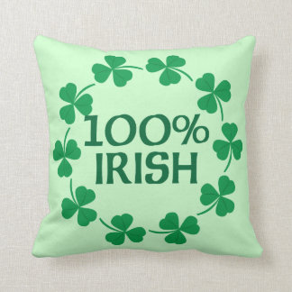 Cojín Decorativo Tréboles irlandeses del 100%