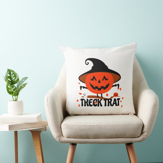 Cojín Decorativo Treck Trat Pumpkin Sonriente (Silla)