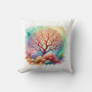 Cojín Decorativo Tree Coral 031024AREF111 - Watercolor