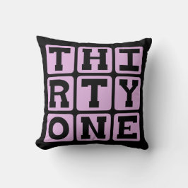 Cojín Decorativo Treinta Y Uno, Número 31