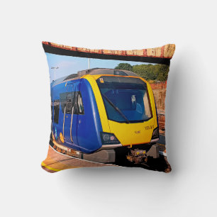 Cojín Decorativo Tren amarillo y azul, Sheffield