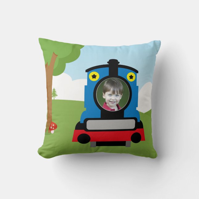 Cojín Decorativo Tren cortado (Anverso)