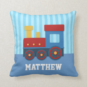 Cojín Decorativo Tren lindo y colorido para el dormitorio de los ni