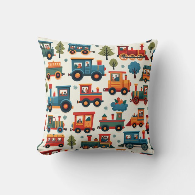 Cojín Decorativo Tren Pillow Cushion (Anverso)