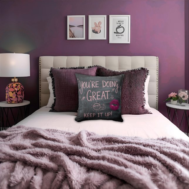 Cojín Decorativo Trendy Chalk Board Girly Motivational Quote  (Subido por el creador)