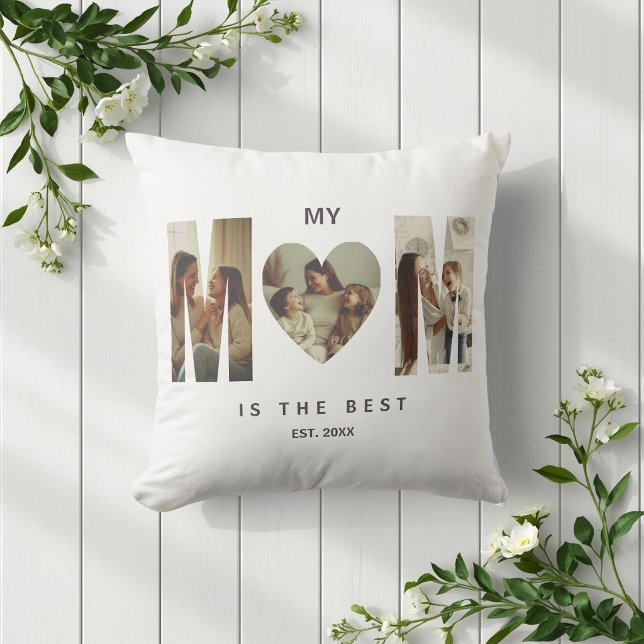 Cojín Decorativo Trendy Personalized Photo MOM Heart Pillow (Subido por el creador)
