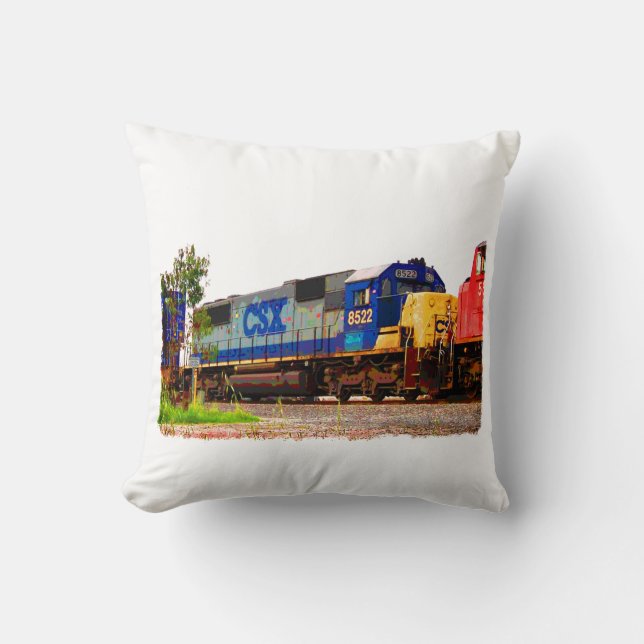 Cojín Decorativo Trenes (Anverso)