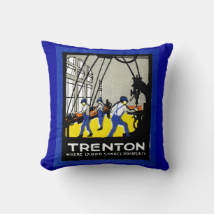 Cojín Decorativo Trenton de Nueva Jersey de 1915