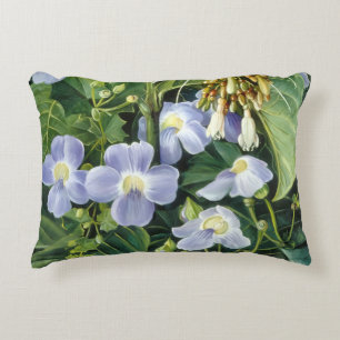 Cojín Decorativo Trepadora de Flores Azules por Marianne North
