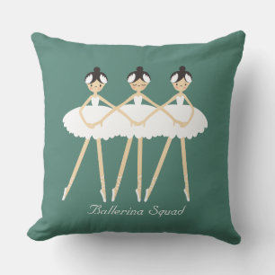 Cojín Decorativo Tres Ballerinas Cubiertas, Vestidos Blancos