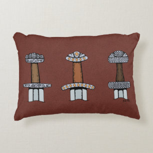 Cojín Decorativo Tres colinas de espadas vibrantes