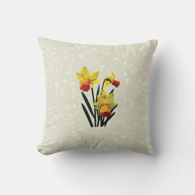 Cojín Decorativo Tres Daffodils (Anverso)