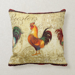 Cojín Decorativo Tres gallos