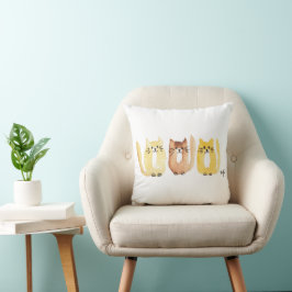 Cojín Decorativo Tres Gatos