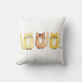Cojín Decorativo Tres Gatos
