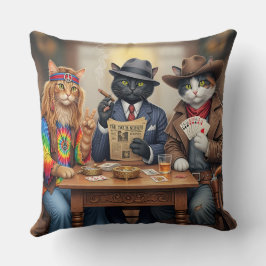 Cojín Decorativo Tres gatos