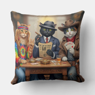 Cojín Decorativo Tres gatos