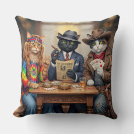 Cojín Decorativo Tres gatos