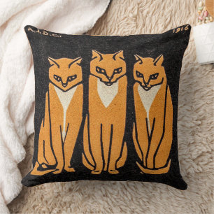 Cojín Decorativo Tres gatos de Julie de Graag