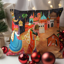 Cojín Decorativo Tres hombres sabios vacaciones de Navidad