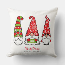 Tres Ilustraciones Gnomes Feliz Navidad