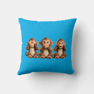 Cojín Decorativo Tres monos sabios