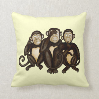 Cojín Decorativo Tres monos sabios