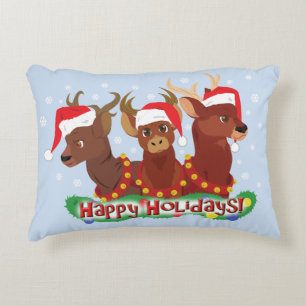 Cojín Decorativo Tres Navidades Deer