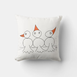 Cojín Decorativo Tres pájaros en el alambre