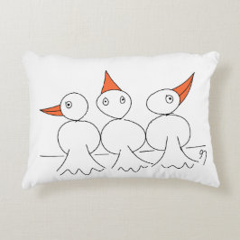 Cojín Decorativo Tres pájaros en el alambre