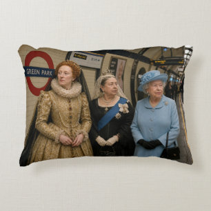 Cojín Decorativo Tres reinas en el metro de Londres