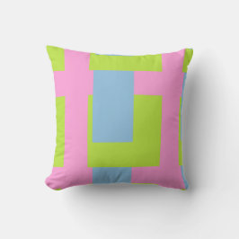 Cojín Decorativo Tri Color Throw Pillow