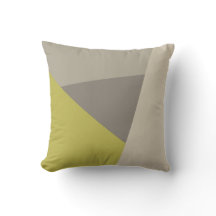 Triángulos de Bloque de Color Lima Verde Beige Tau