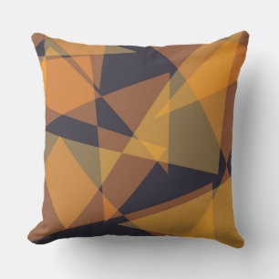 Cojín Decorativo Triángulos geométricos, frescos, modernos, sencill