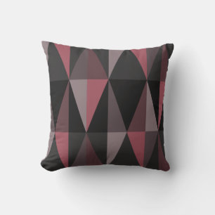Cojín Decorativo Triángulos modernos de mediados del siglo XX Borgo
