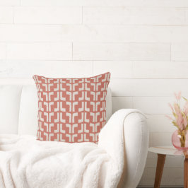 Cojín Decorativo Tribal de Salmón