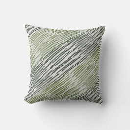 Cojín Decorativo Tribal Green Stripes Abstract Pattern