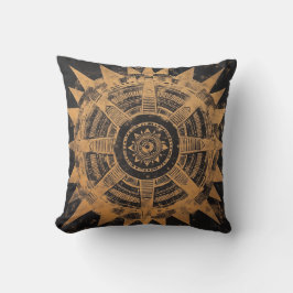 Cojín Decorativo Tribal Sunburst Mandala Pillow