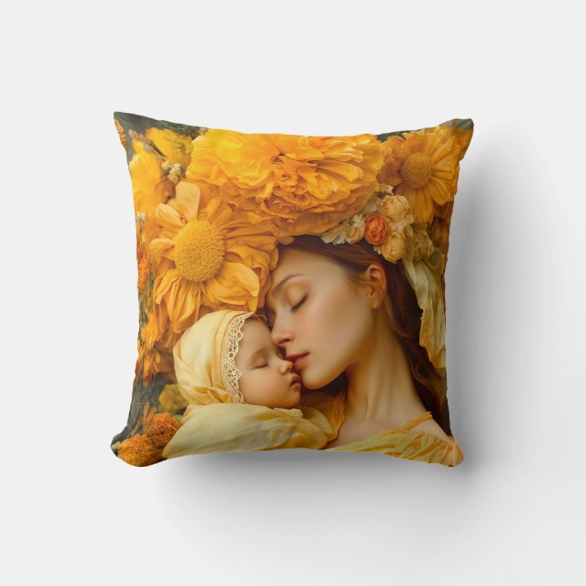 Cojín Decorativo Tributo A Las Mamás (Anverso)