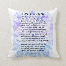 Tributo Mascota al propietario Poema Cushion 41 x 