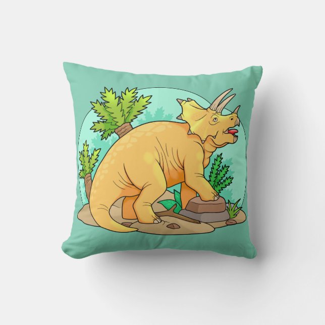 Cojín Decorativo Triceratops (Anverso)