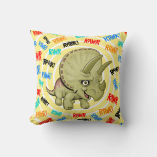 Cojín Decorativo Triceratops RAWR Pillow